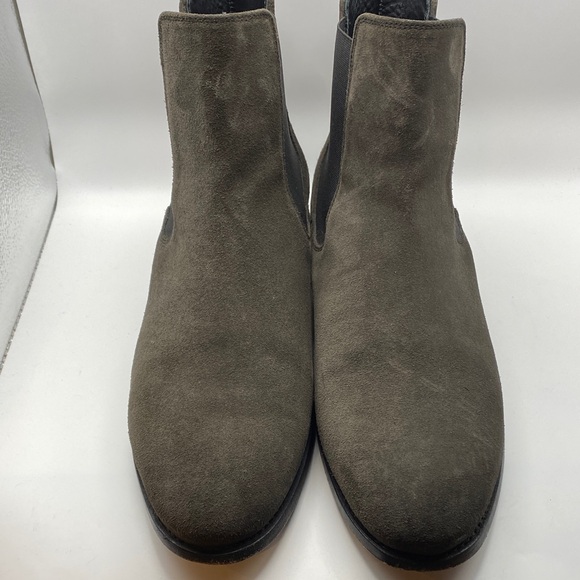 Thursday Boot Company Dark Olive Suede Chelsea Boots - Picture 2 of 10